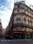 The hotel is in a Parisian little street