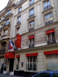 The facade of the Paris hotel