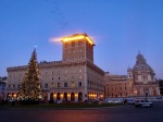 Italy, Rome, Christmas lights