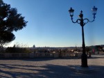 View on Rome and the Vatican in the distance