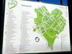 Map of Villa Borghese gardens