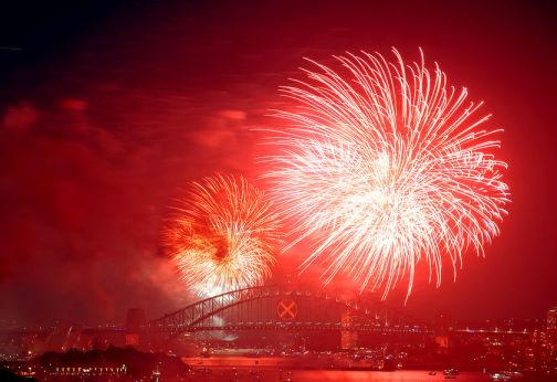2010 NYE fireworks sydney 
