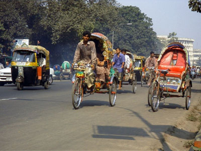 Three wheelers in Dhaka Bangladesh